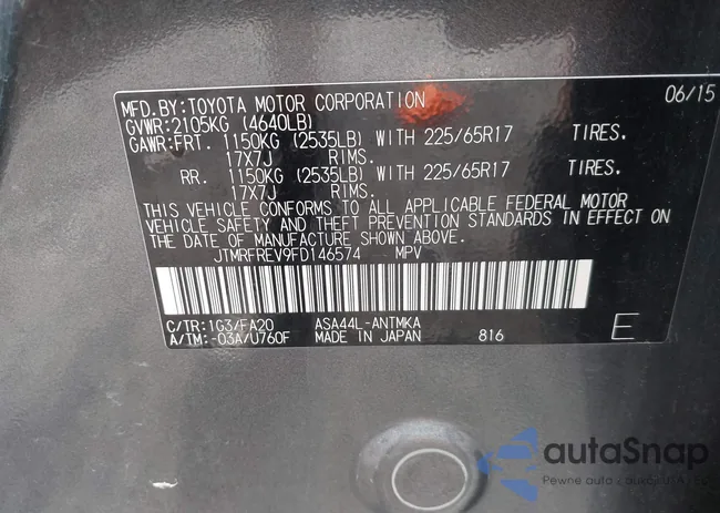 JTMRFREV9FD146574: 42500468