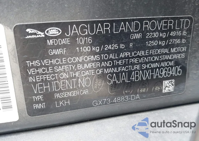 SAJAL4BNXHA969405: 42500520