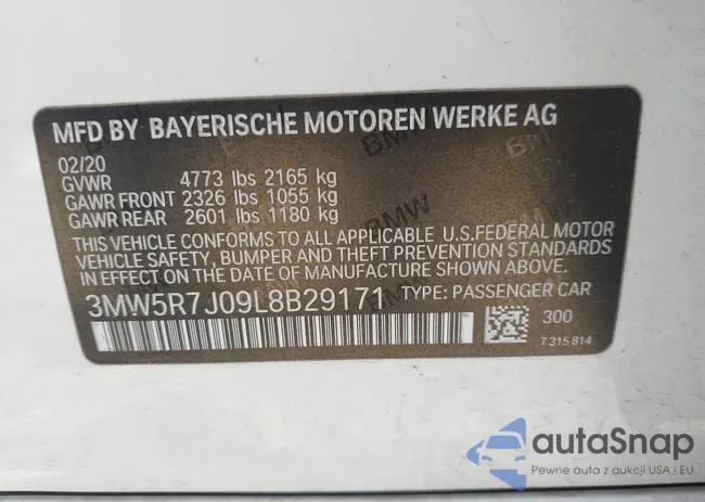 3MW5R7J09L8B29171: 42501759