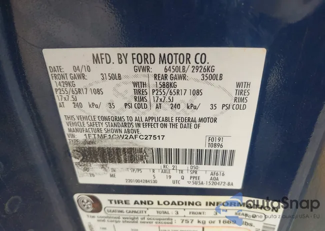 1FTMF1CW2AFC27517: 42501845