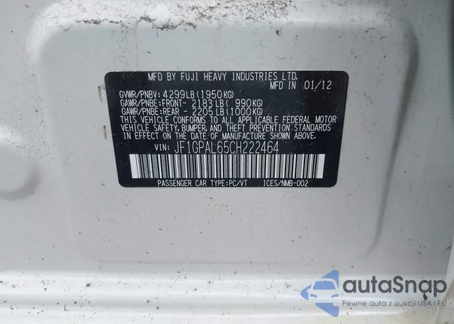 JF1GPAL65CH222464: 42501896