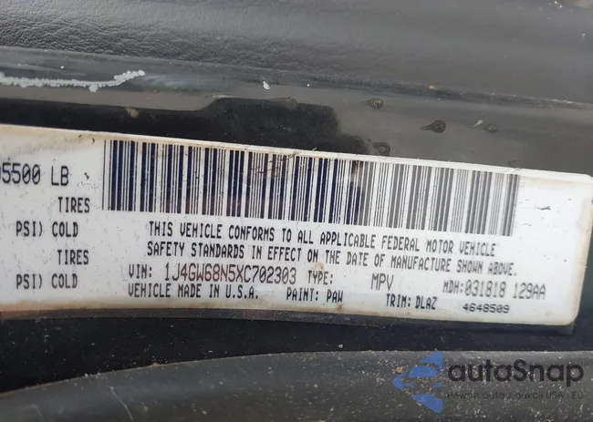 1J4GW68N5XC702303: 42501995