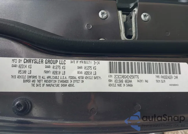 2C3CCABGXEH250776: 42502020