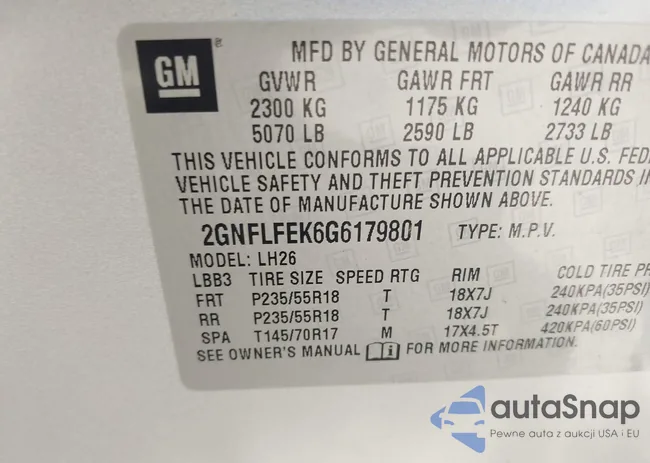 2GNFLFEK6G6179801: 42502077