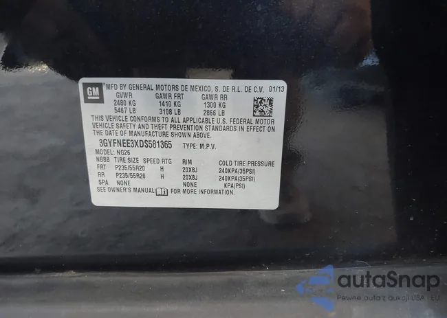 3GYFNEE3XDS581365: 42501318