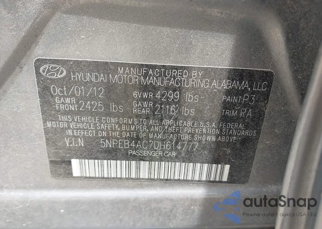 5NPEB4AC7DH614777: 42501332