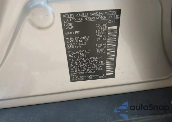 KNMAT2MT6JP592525: 42501404