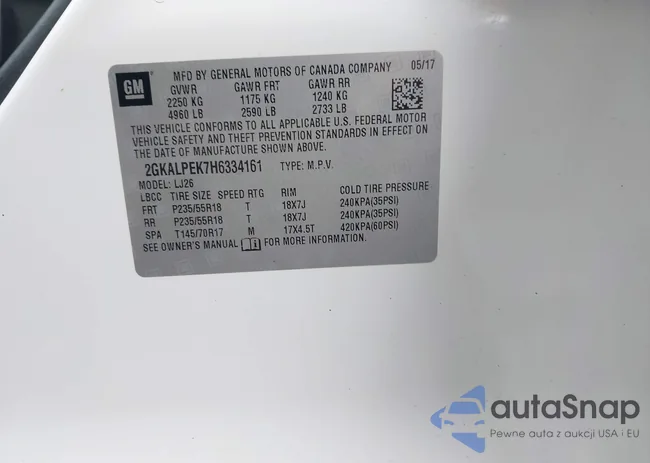 2GKALPEK7H6334161: 42502655