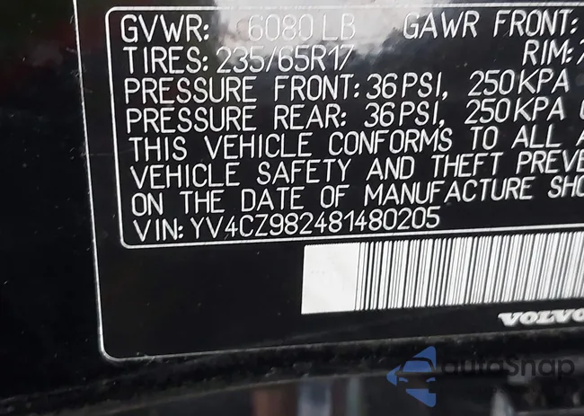 YV4CZ982481480205: 42502742