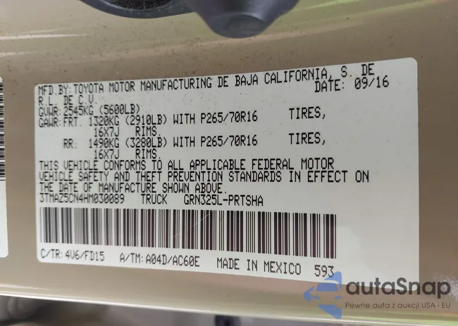 3TMAZ5CN4HM030089: 42503092