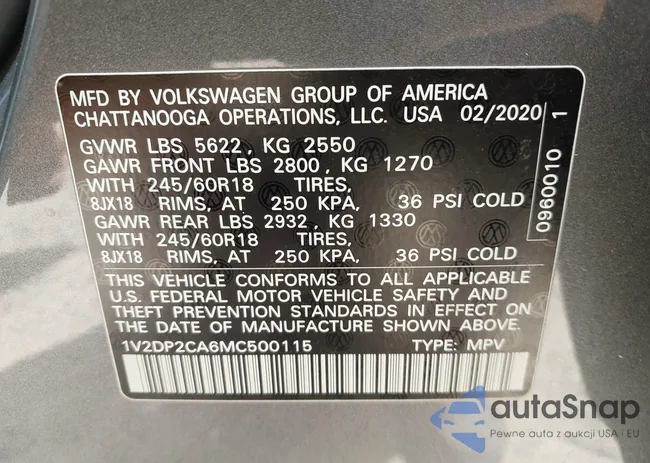 1V2DP2CA6MC500115: 42503213