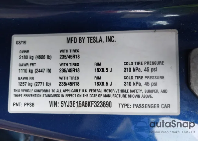 5YJ3E1EA6KF323690: 42502285