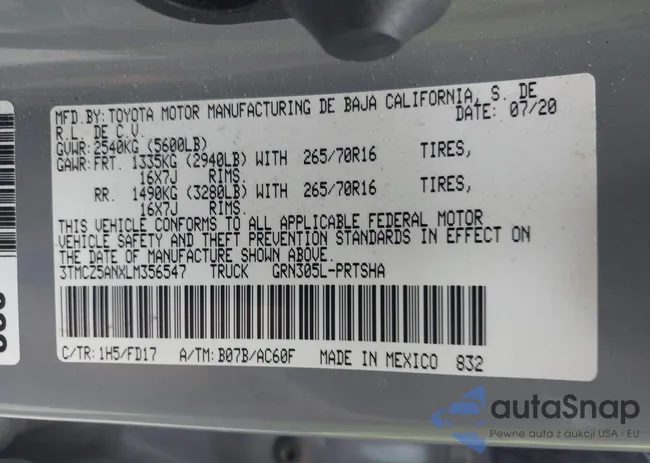 3TMCZ5ANXLM356547: 42502384