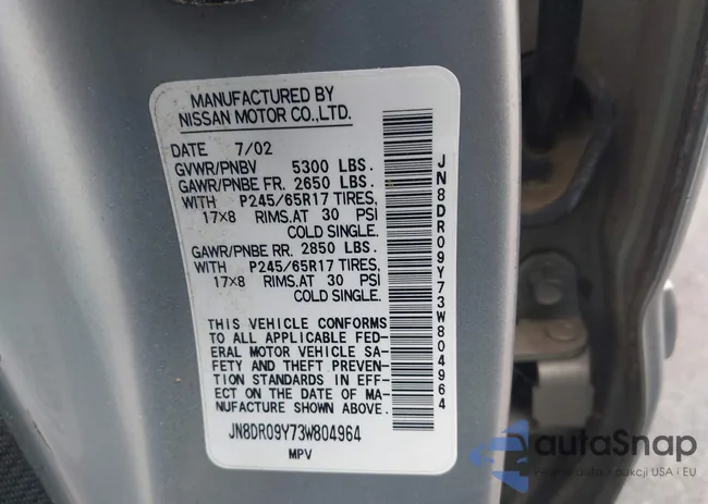 JN8DR09Y73W804964: 42502449