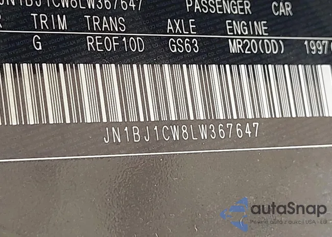 JN1BJ1CW8LW367647: 42502525