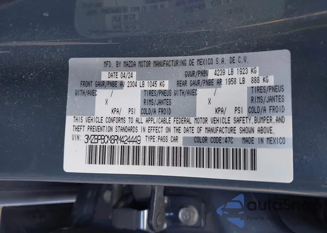 3MZBPBCM8RM424449: 42503714