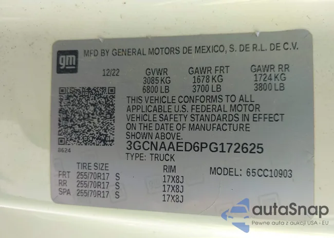 3GCNAAED6PG172625: 42503841