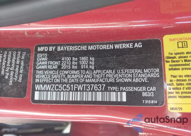 WMWZC5C51FWT37637: 42503885