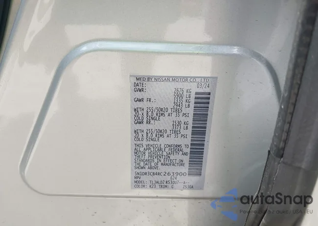 5N1DR3CB4RC263900: 42503314