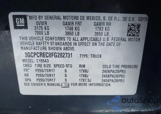 3GCPCREC8FG282731: 42503397