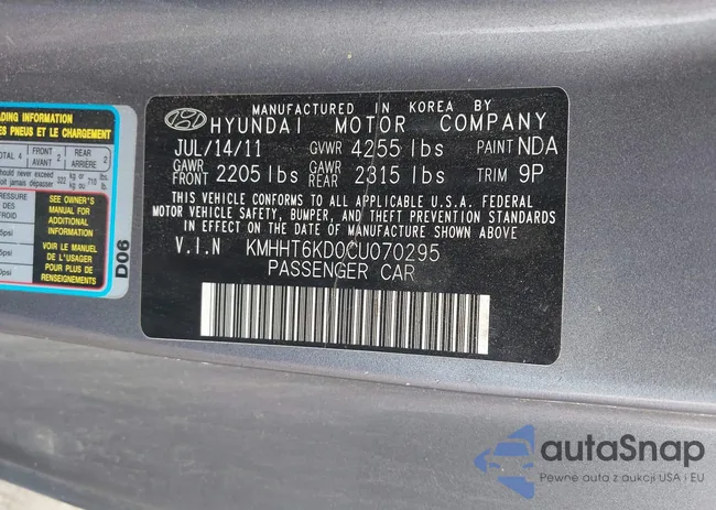 KMHHT6KD0CU070295: 42504696