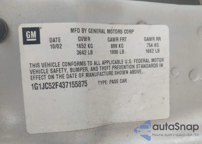 1G1JC52F437155875: 42504722