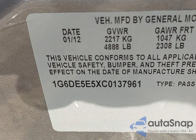 1G6DE5E5XC0137961: 42504953