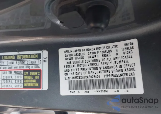 JHMZE2H72AS023404: 42505042