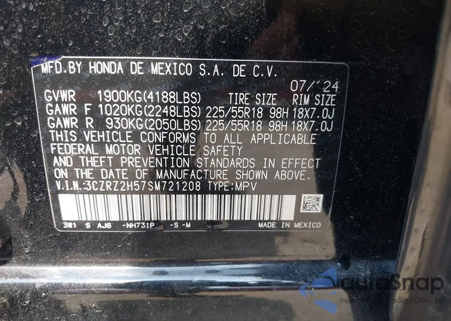 3CZRZ2H57SM721208: 42505093