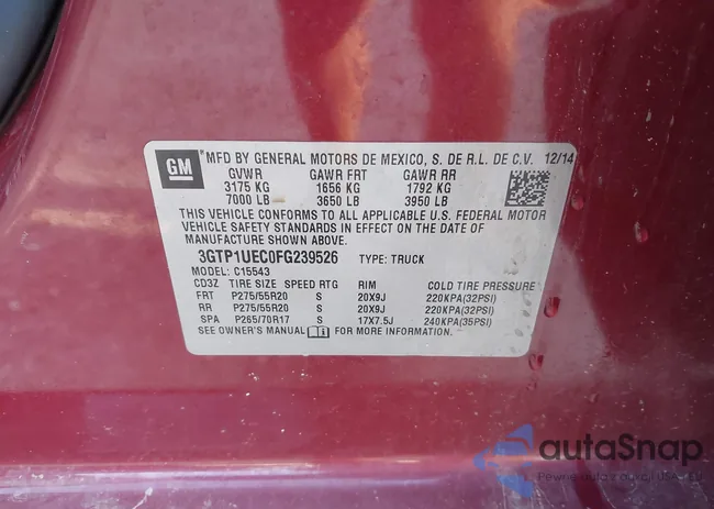 3GTP1UEC0FG239526: 42504236