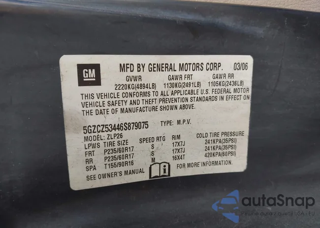 5GZCZ53446S879075: 42504308