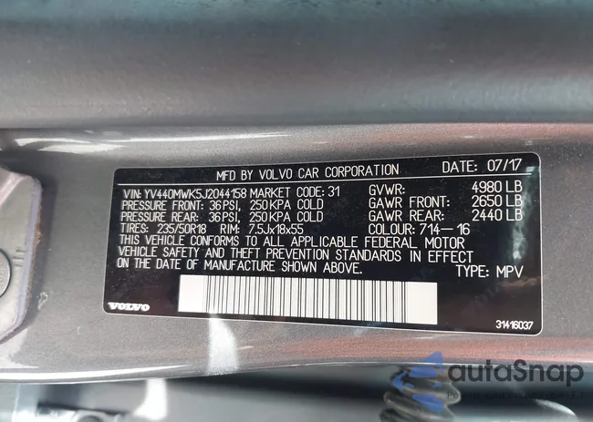 YV440MWK5J2044158: 42504314