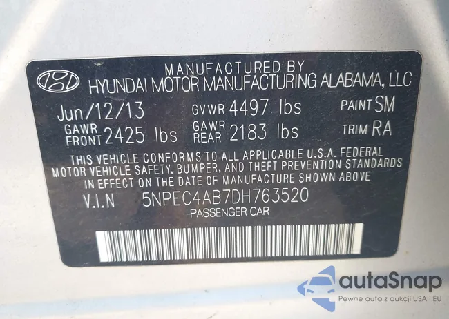 5NPEC4AB7DH763520: 42505752