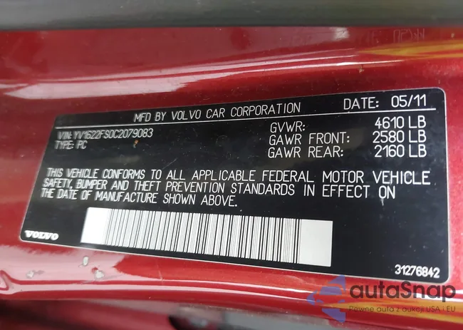 YV1622FS0C2079083: 42505767