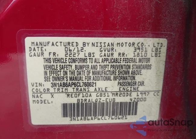 3N1AB6AP6CL760621: 42505921