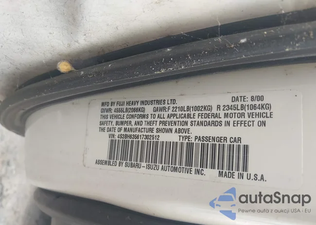 4S3BH635617302512: 42506031