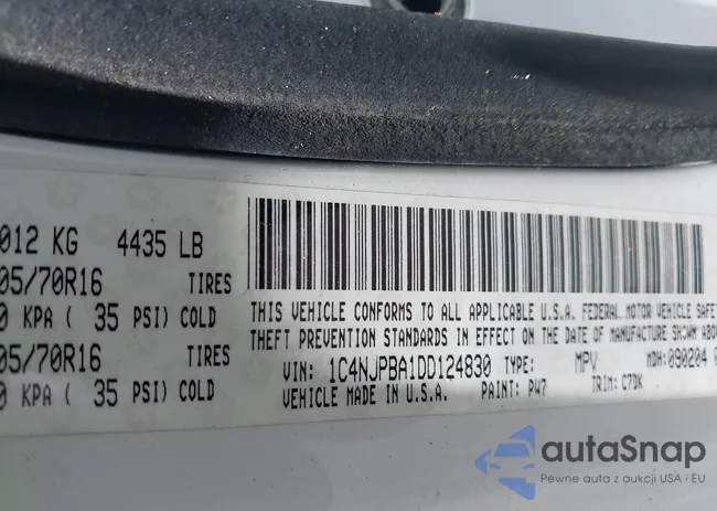 1C4NJPBA1DD124830: 42505283