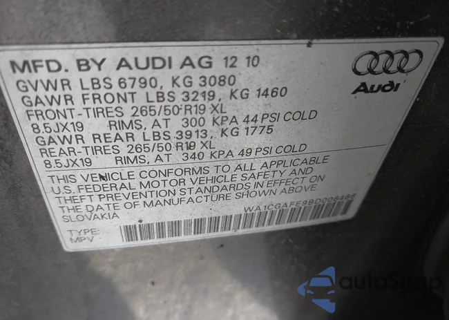 WA1CGAFE9BD006466: 42505426