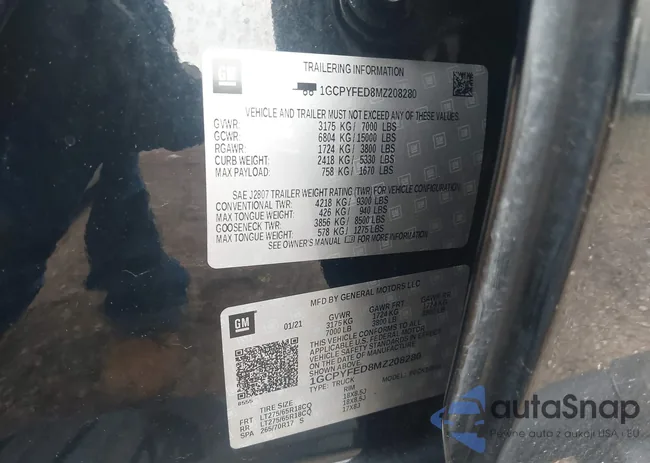 1GCPYFED8MZ208280: 42505461