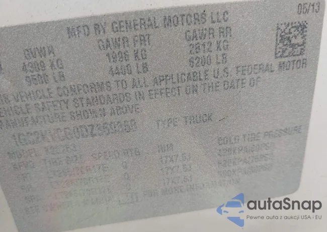 1GC2KVCG0DZ369368: 42505583