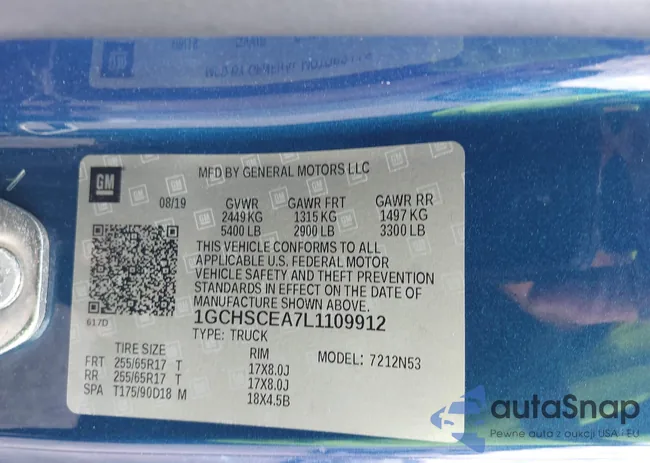 1GCHSCEA7L1109912: 42506639