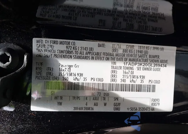 1FADP3K20GL269434: 42506668