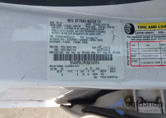 3FADP0L39CR216555: 42506669