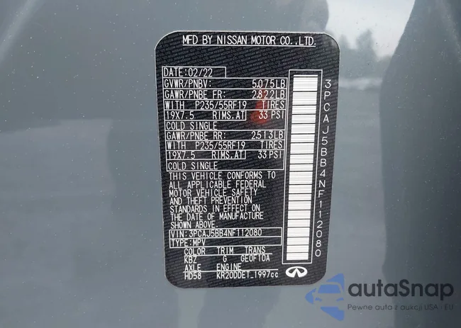 3PCAJ5BB4NF112080: 42506752