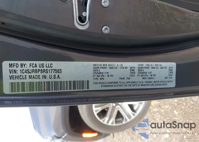 1C4SJRBP8RS177563: 42506797