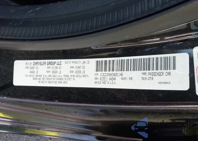 1C3CDZABXDN631146: 42506896