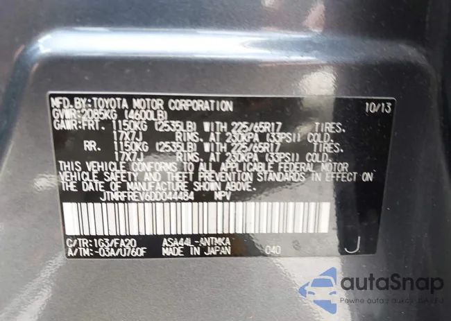 JTMRFREV6DD044484: 42506960