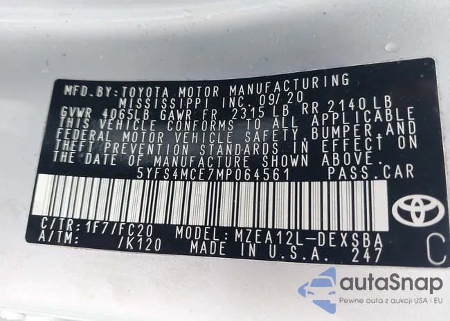 5YFS4MCE7MP064561: 42506973