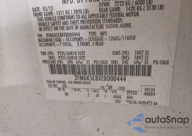 2FMGK5C8XEBD00444: 42507009