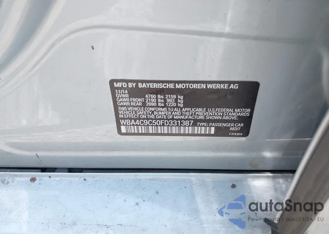 WBA4C9C50FD331387: 42506427